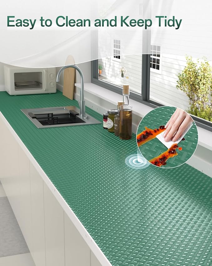 Shelf and Drawer Liner for Kitchen Cabinet, Non-Adhesive 18in x 240in - Image 7