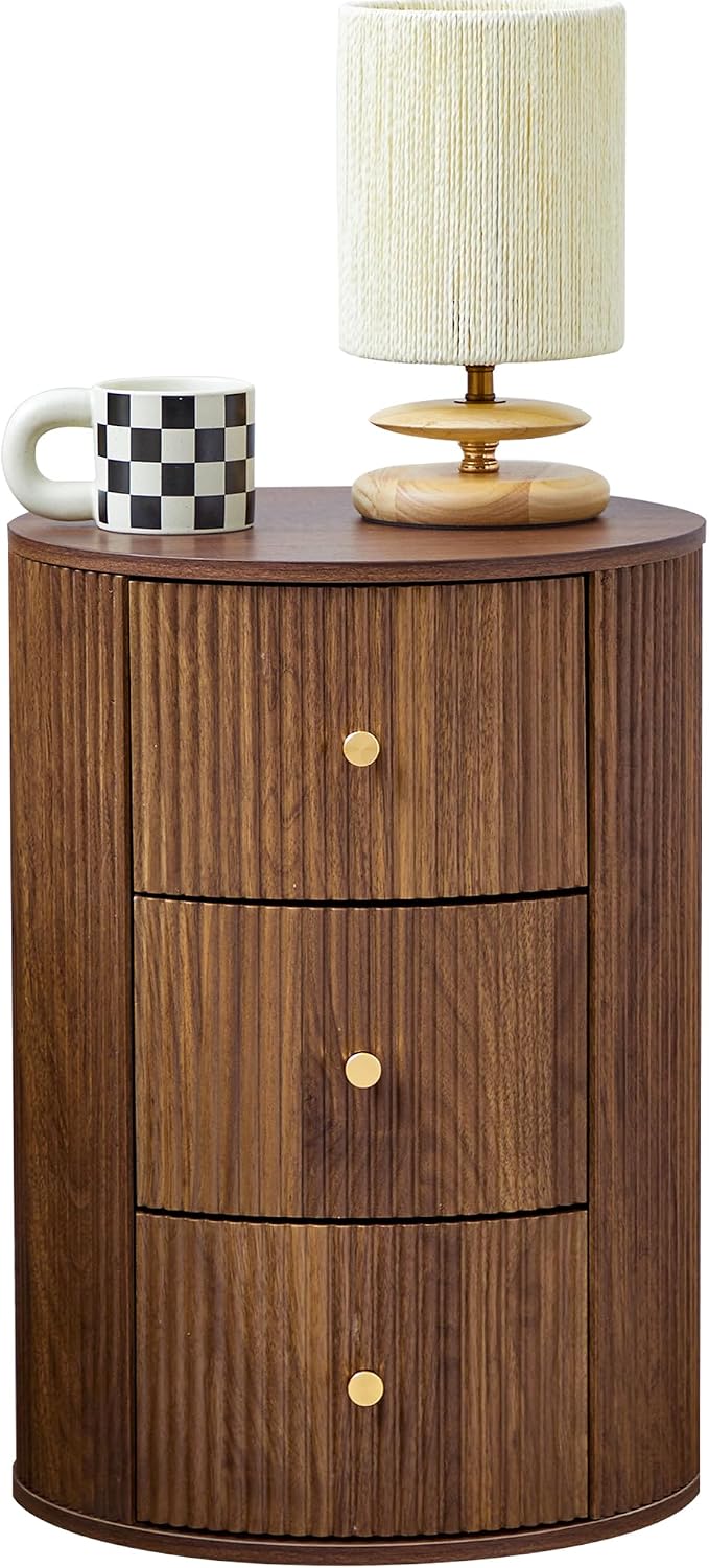 Fully Assembled Round End Table by FurSchFurniture