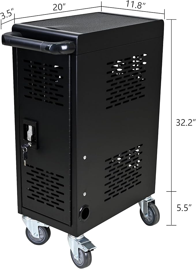 Laptop Charging Cart, 16 Device Tablet Storage Carts - Image 5