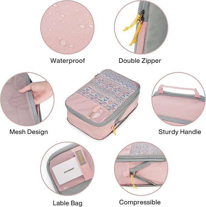 BAGSMART 6 Set /4 Set/2 Set Compression Packing Cubes - Image 6
