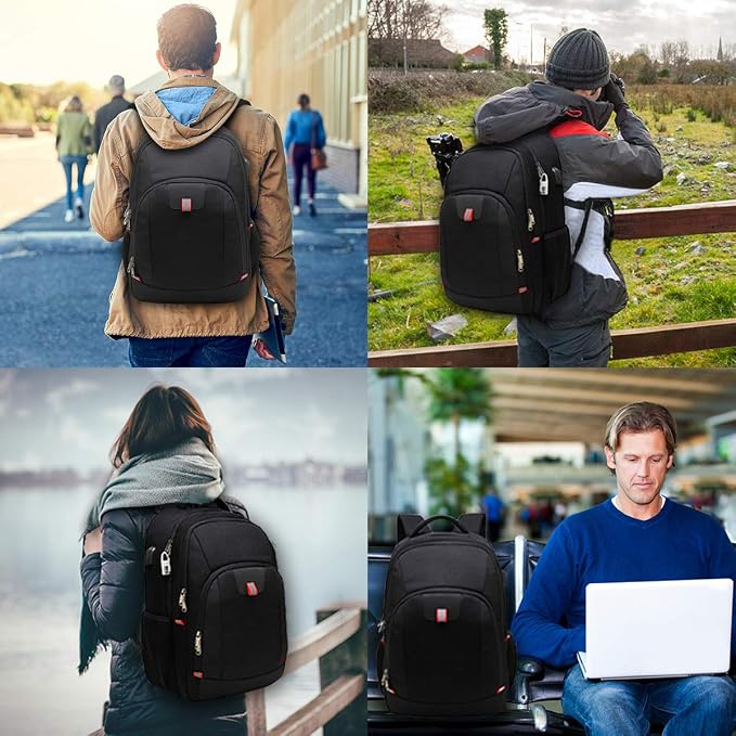 Della Gao Laptop Backpack for Men, Large Anti-Theft Business Travel Backpack - Image 6