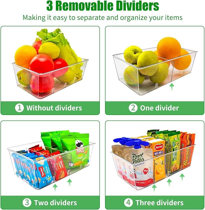 8 Pack Pantry Organizers and Storage, Snack Containers - Image 3