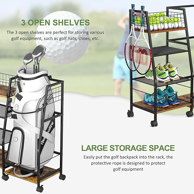 Golf Bag Garage Storage Rack - Image 5