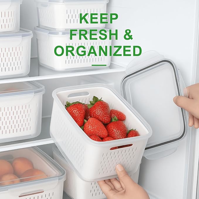3 Pack Airtight Food Storage Containers - Image 2