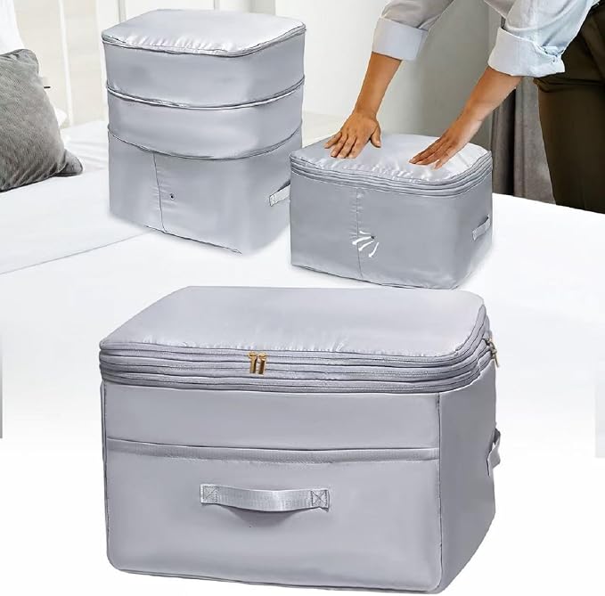 Ultra Space Saving Self Compression Organizers, Double Zipper Compression by Unknown