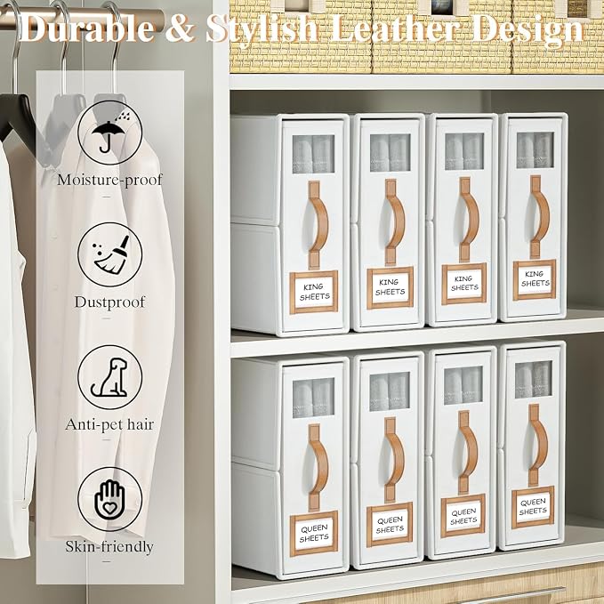 1 Pack Bed Sheet Organizers And Storage, Foldable Sheets Organizer - Image 6
