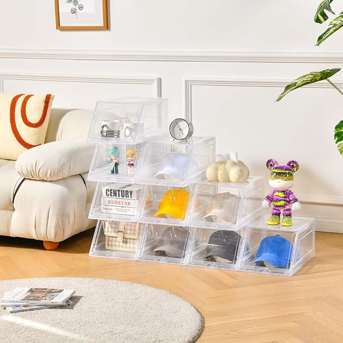 2 Pack Hat Organizer for Baseball Caps, Large Clear Cap Organizer - Image 3