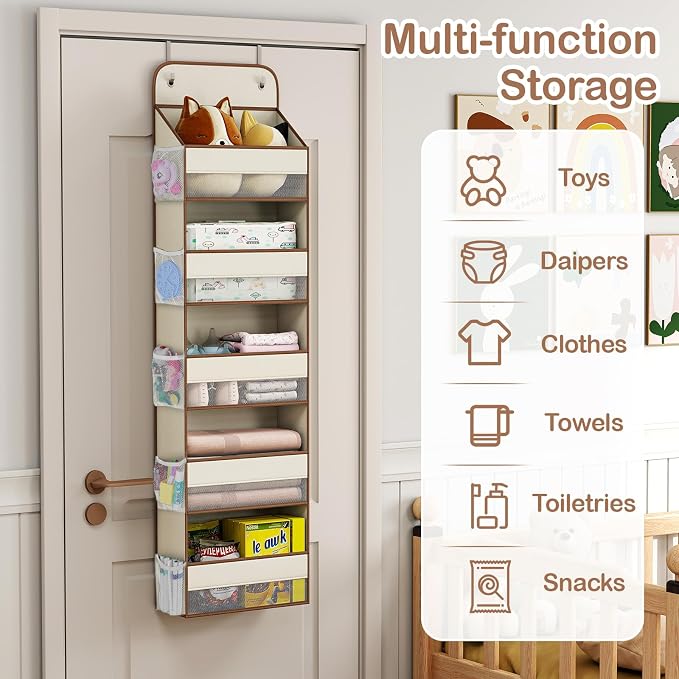 LAMU 5 Tier Over the Door Organizer Hanging, Swing - Image 7