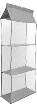 Gray Hanging Organizer Bag Dustproof Storage Hanging Container by Unknown