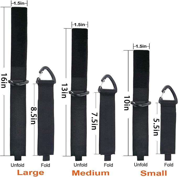 Extension Cord Holder Organizer, 6 Pack inch Heavy Duty Storage Cable Straps - Image 7