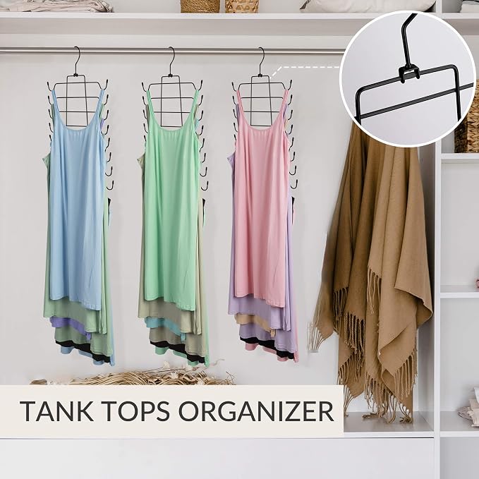 ZEDODIER 6 Pack Tank Top Hanger Space Saving, Bra Hangers - Image 4