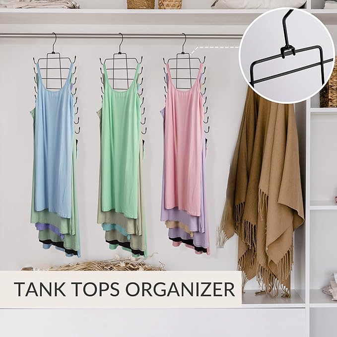 ZEDODIER 2 Pack Tank Top Hanger Space Saving, Bra Hangers - Image 4
