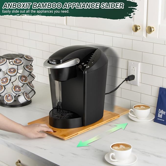 Bamboo Appliance Slider, Sliding Tray - Image 2