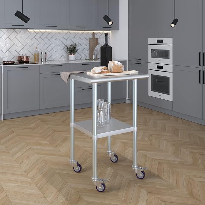 AmGood 24" x 24" Stainless Steel Work Table - Image 7