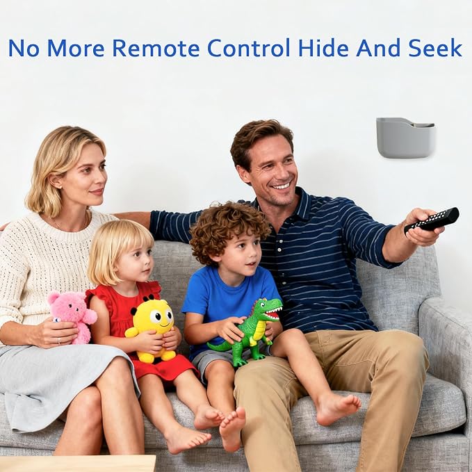 SUNFICON Wall Mount Remote Control Holders 3 Pack Adhesive Media Player - Image 8
