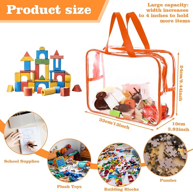 8 Packs Large Toy Storage Bags - Image 2