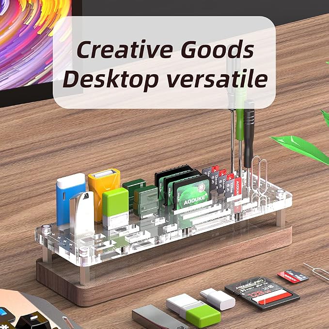 29 Slots Wooden Memory Card Case - Image 6