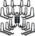 3-H Garage Wall Hooks 18 Pack, One-Piece Construction Garage Hooks Heavy Duty by 3-H