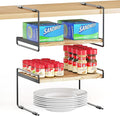 SpaceAid Cabinet Shelf Organizers 2 Pack, Kitchen Counter Organizer Rack Under by SpaceAid