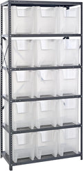 Quantum Storage Systems QSBU-600CL Clear-View Giant Stack 6-Shelf Steel by QuantumStorageSystems