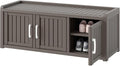 KAMABOKO Shoe Storage Cabinet Waterproof UV-Resistant, Entryway Storage Bench by KAMABOKO