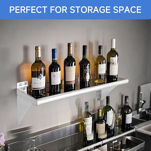 ROCKPOINT Stainless Steel Shelf 18 x 24 Inches 300lb, NSF Metal Commercial - Image 6