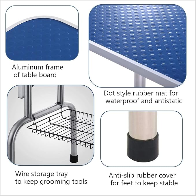 46" Dog Grooming Table Foldable Pet Grooming Tables - Image 3