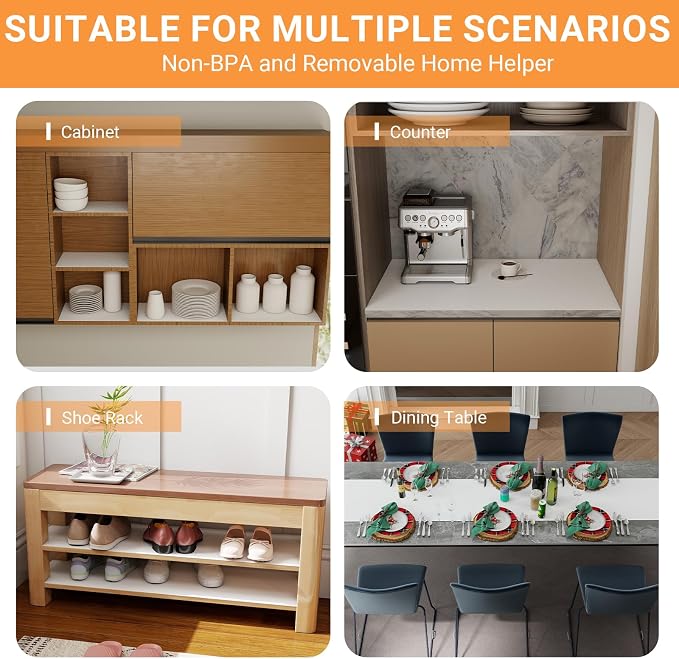FLPMIX Shelf Liner for Kitchen Cabinets 11 inch Wide - Image 8