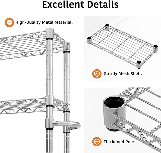 5-Tier Metal Storage Shelving Unit - Image 5
