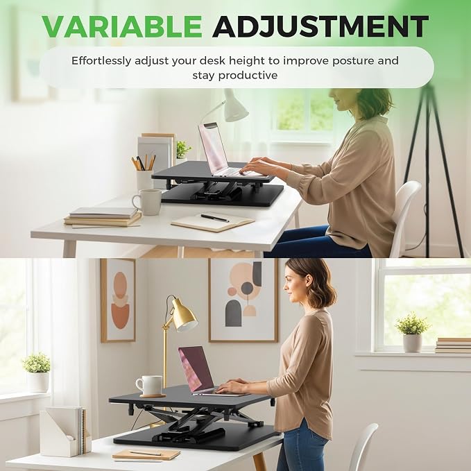 Standing Desk Converter Adjustable Height, 25.16" × 15.75" Height Adjustable - Image 6
