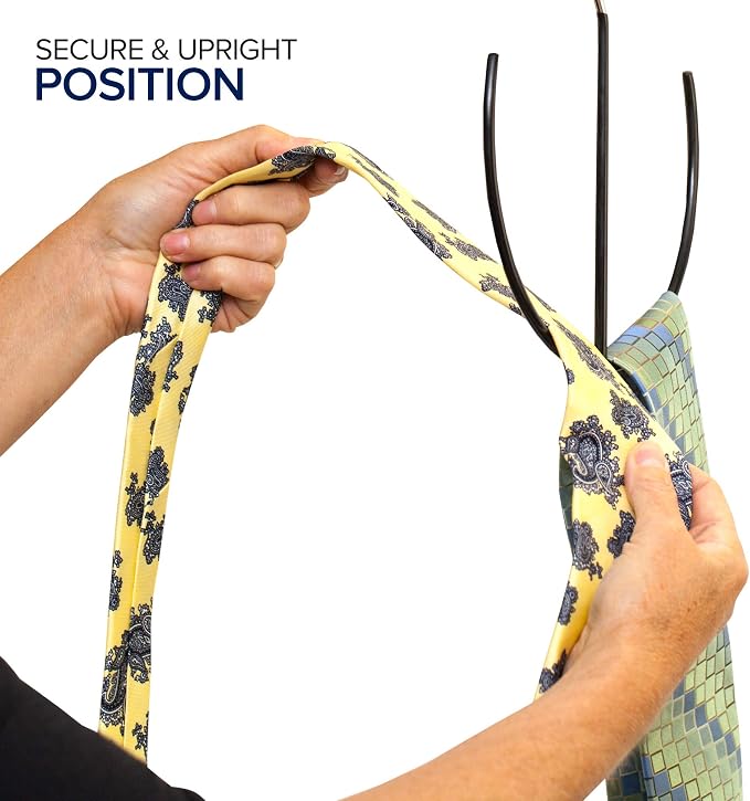 EASYVIEW Belt Scarf Hanger Space Saving Organizer Hanging Multi Purpose Ties - Image 4