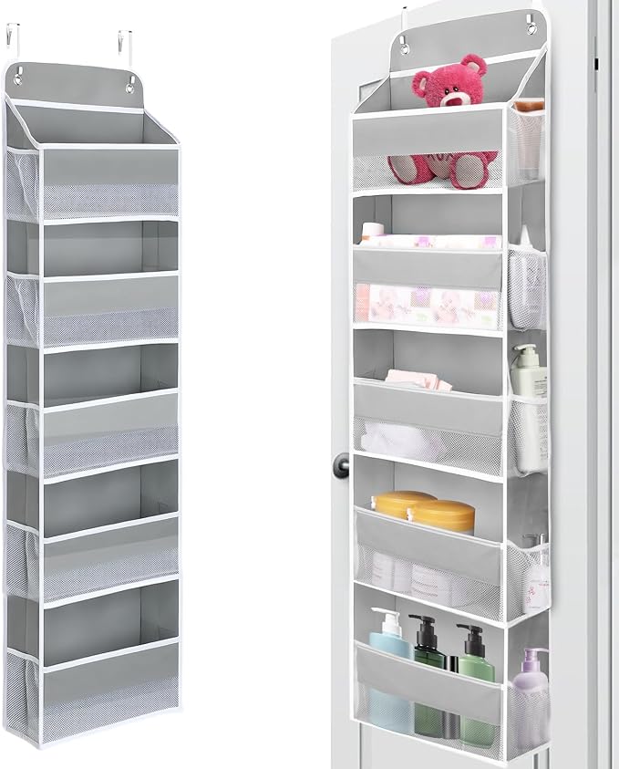 QINGUANG Over The Door Organizer, Hanging Organization and Storage, Behind Door by QINGUANG