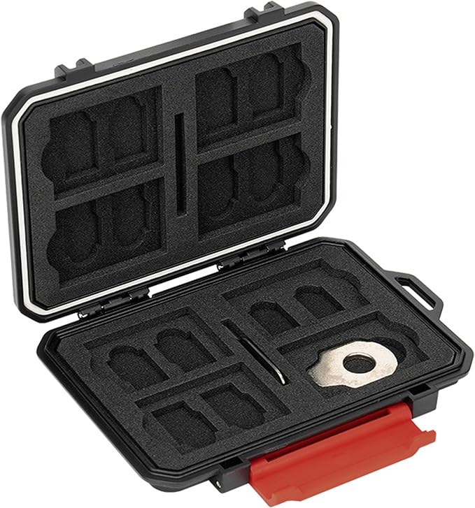 22 Slots SD MicroSD Memory Card Case, IP67 Waterproof Anti-Shock Memory Card - Image 8