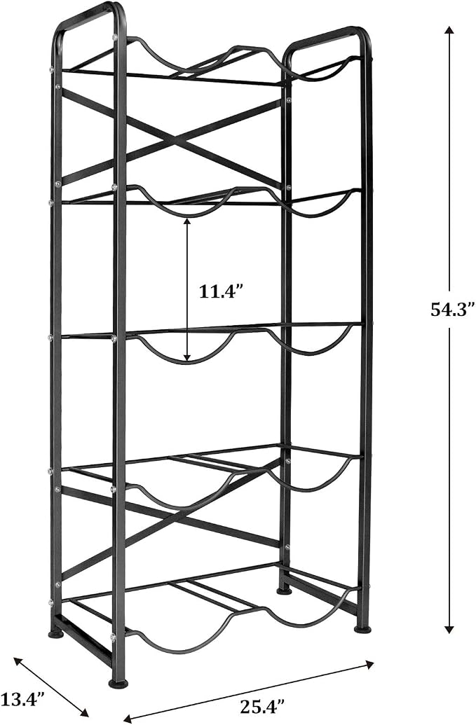 5 Gallon Water Bottle Holder for 10 Bottles, 5 Tiers Heavy-Duty Water Cooler - Image 2