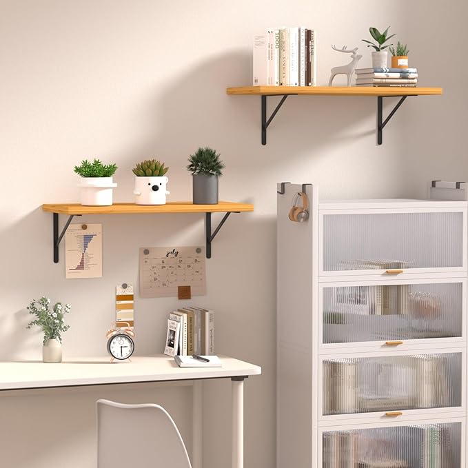 32 Pack L16 x H 10" Black Heavy Duty Shelf Brackets - Image 5