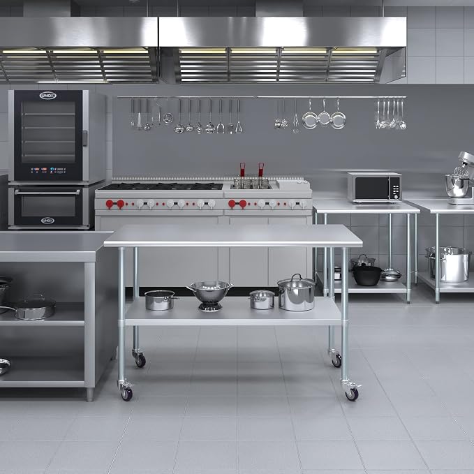 AmGood 30" x 60" Stainless Steel Work Table - Image 5