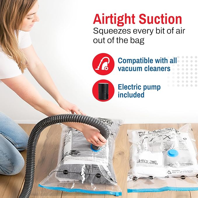 5 Pack Jumbo Vacuum Storage Bags - Image 4