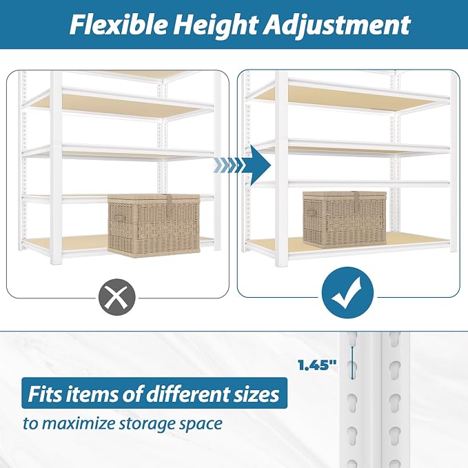 PrimeZone 3 Packs 36" W x 16" D x 72" H Closet Storage Shelves - Image 5