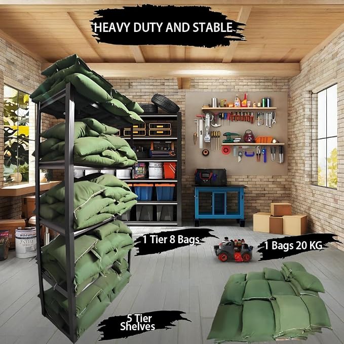 Standing Shelf Units Heavy Duty Storage Rack Industrial Wire Mesh Shelving - Image 5