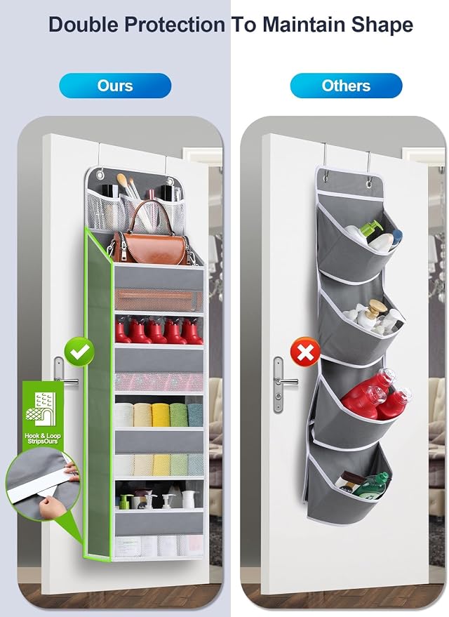 2 Pack Over The Door Organizer, Hanging Storage Organization - Image 2