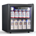 COWSAR Beverage Refrigerator, 50 Cans Wine Cooler, ETL Approved 1.3 Cu.ft Mini by COWSAR