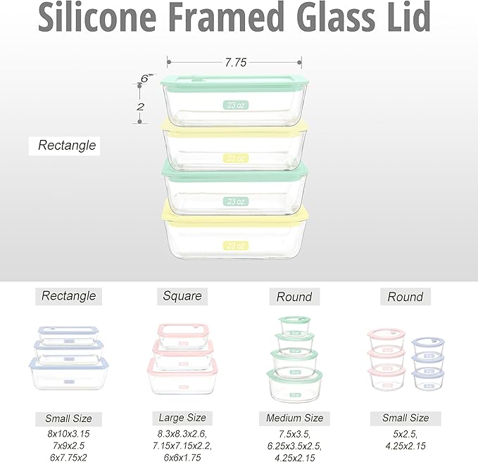 Urban Green Glass Food Container Set - Image 2