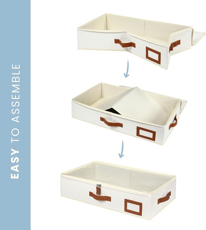 OrganiHaus Under Bed Storage Containers, Bedroom Storage and Organization Bins - Image 9