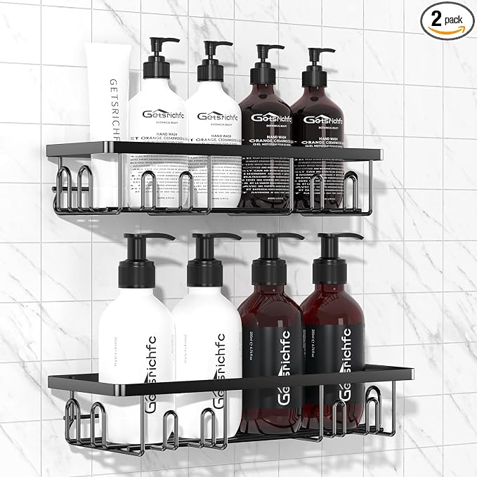 Adhesive Shower Caddy, Shower Shelves by QualityHomeLife