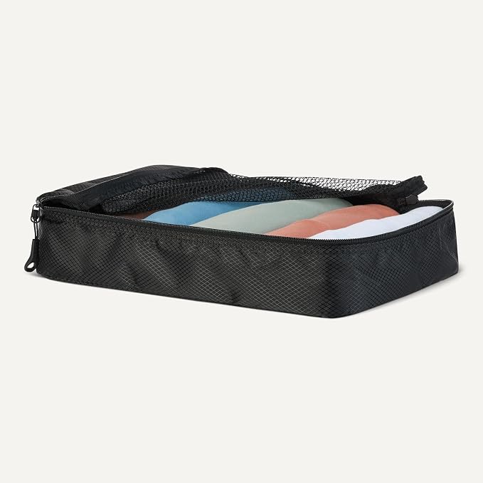 Amazon Essentials 4-Piece Packing Cubes Travel Accessories Set, Luggage - Image 3
