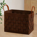 boldmonkey Laundry Basket 16.5 " x13 x13, Large Rectangular Felt Fabric Blanket by boldmonkey