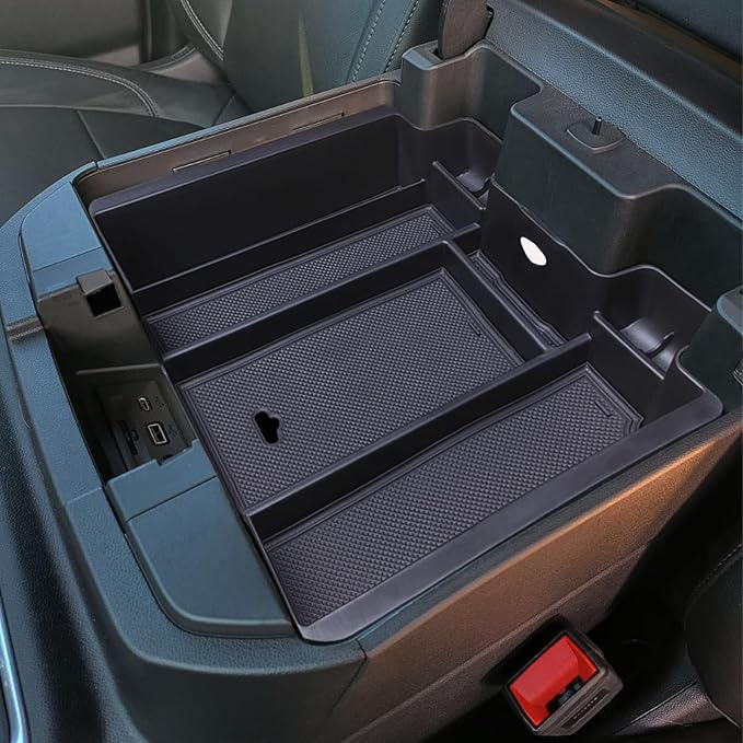 Center Console Armrest Box Organizer Tray by Zxiaochun