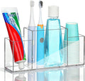 Acrylic Toothbrush Holder for Bathroom Counter, Toothpaste by Unknown