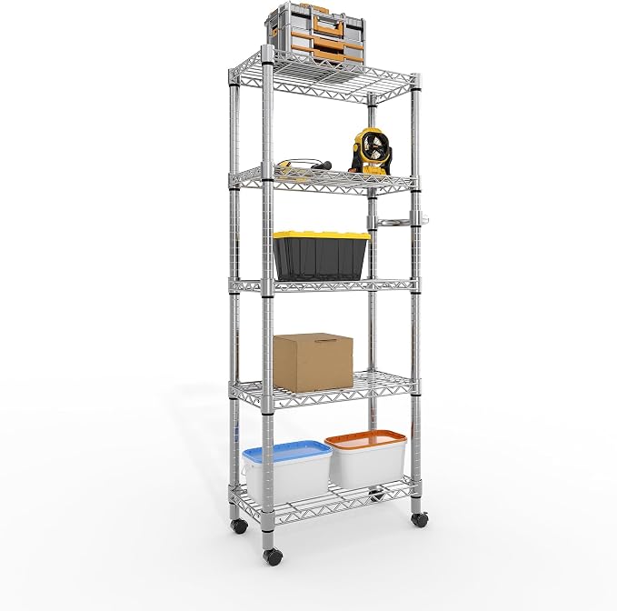 5-Tier Metal Storage Shelving Unit by Unknown