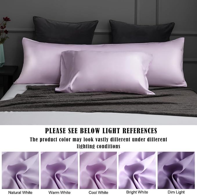 TELUS Pillow Cases Standard Size 2 Pack, Bamboo Rayon & Lyocell Pillowcase - Image 8